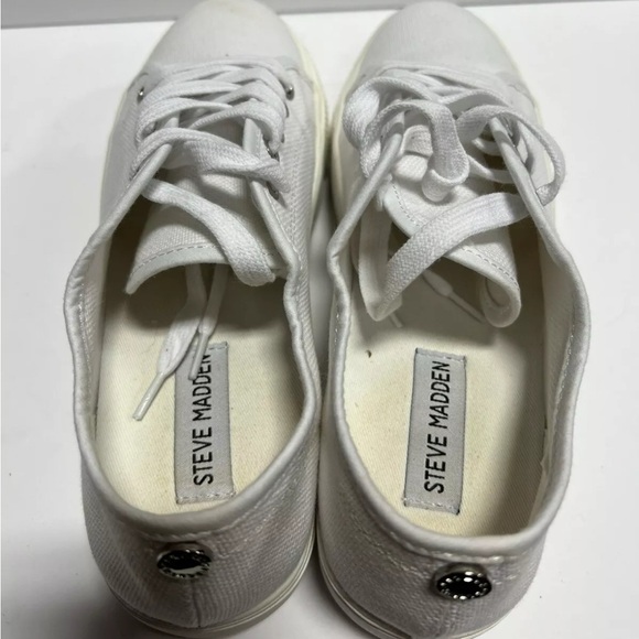 Steve Madden Elore Womens Sneaker White size 8 M - Picture 3 of 5